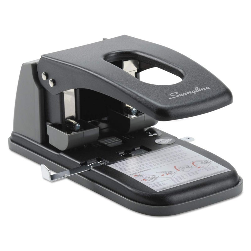 Swingline سوينغلاين مثقاب ثنائي الفتحة، مثقاب، سعة عالية، سعة ثقب 100 ورقة، مراكز ثابتة، أسود (74190) - Image 4